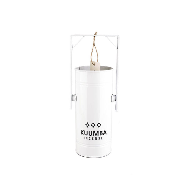 Kuumba - Regular Metal Can Incense Burner (White)