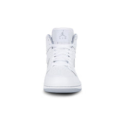 Air Jordan 1 Mid (White/White-Wolf Grey)