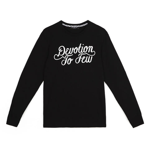 amongst few - Devotion To Few Long Sleeve T-Shirt (Black)