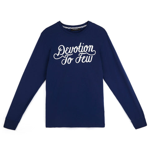 amongst few - Devotion To Few Long Sleeve T-Shirt (Navy)