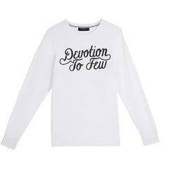 amongst few - Devotion To Few Long Sleeve T-Shirt (White)