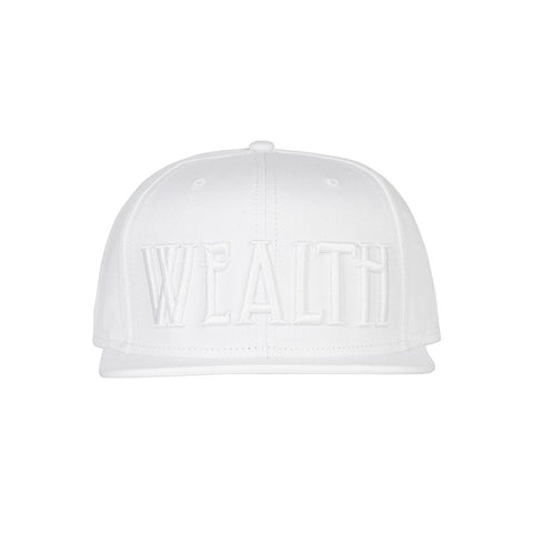 amongst few - Wealth Snapback (White on White)