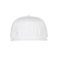 amongst few - Wealth Snapback (White on White)
