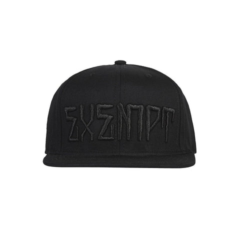 amongst few - Exempt Snapback (Black on Black)