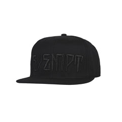 amongst few - Exempt Snapback (Black on Black)