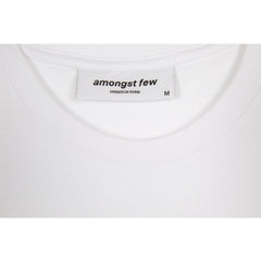 amongst few - Exaggerated Logo T-Shirt (White)