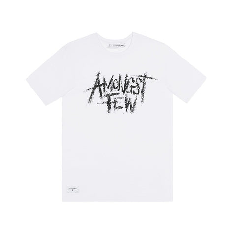 amongst few - Exaggerated Logo T-Shirt (White)