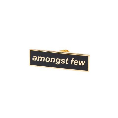 amongst few - Team Pin (Black/Gold)