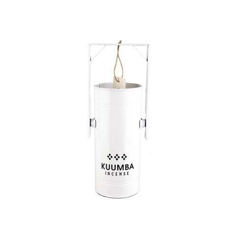 Kuumba - Regular Metal Can Incense Burner (White)