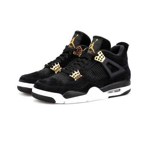 Air Jordan 4 Retro 'Royalty' (Black/Metallic Gold-White)