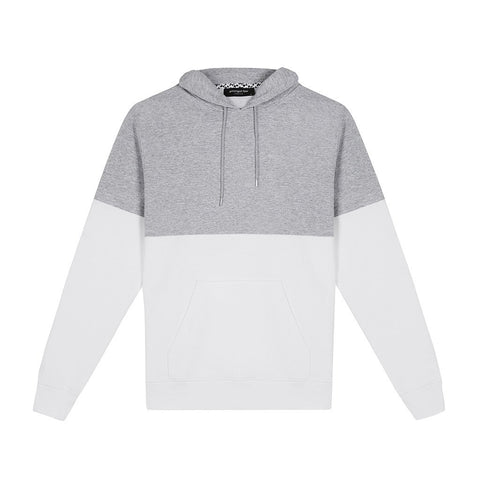 amongst few - Colour Block Hoodie (Heather/White)