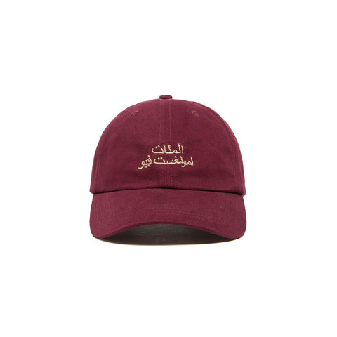 amongst few x The Hundreds - Arabic Logo Dad Hat (Maroon)