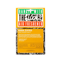 amongst few x Hangin' With The Homies - Baba Zayed Air Freshener (Visionary Vanilla)